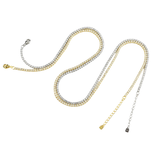 The Perfect Tennis Necklace Layer (925, 2mm)
