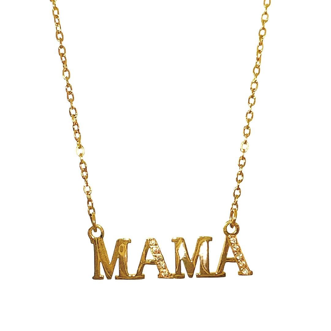 Sleek Mama Contrast Cubic Mama Necklace