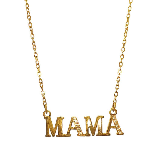 Sleek Mama Contrast Cubic Mama Necklace