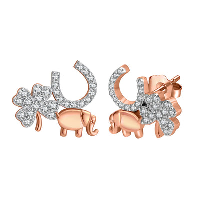 Designer Rose Gold Love, Luck & Abundance NSCD Charm Set (925, Vermeil)